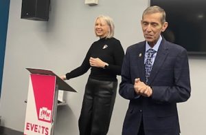 David Evans with Lucy D'Orsi