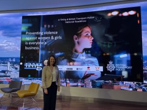 Emma Shaw Moderator at the TiNYg-British Transport Police Roadshow